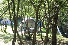 Typical camping pitches